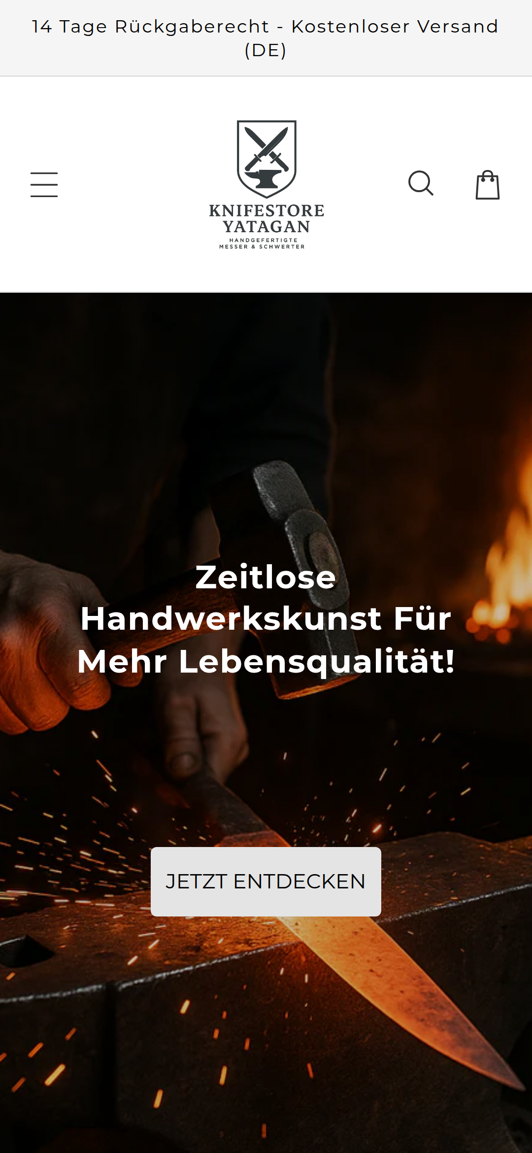 Knife Store Yatagan Produktseite